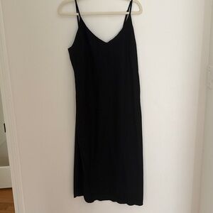 OZMA Bias Slip Dress Black - L